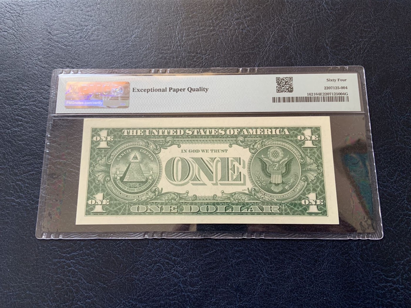 收藏联盟Quantum Auction 第309期拍卖  美国1957年1元银币券 PMG64e