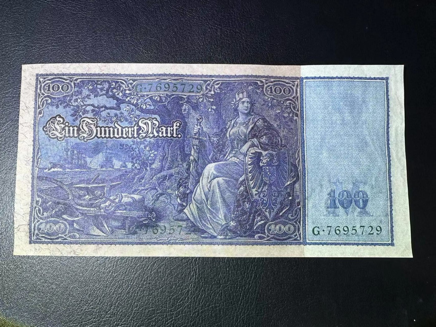 【Blue Auction】✨世界纸币精拍第402期【精】  德国 1910年100马克 超大票幅 UNC品相 绿色库印较少见