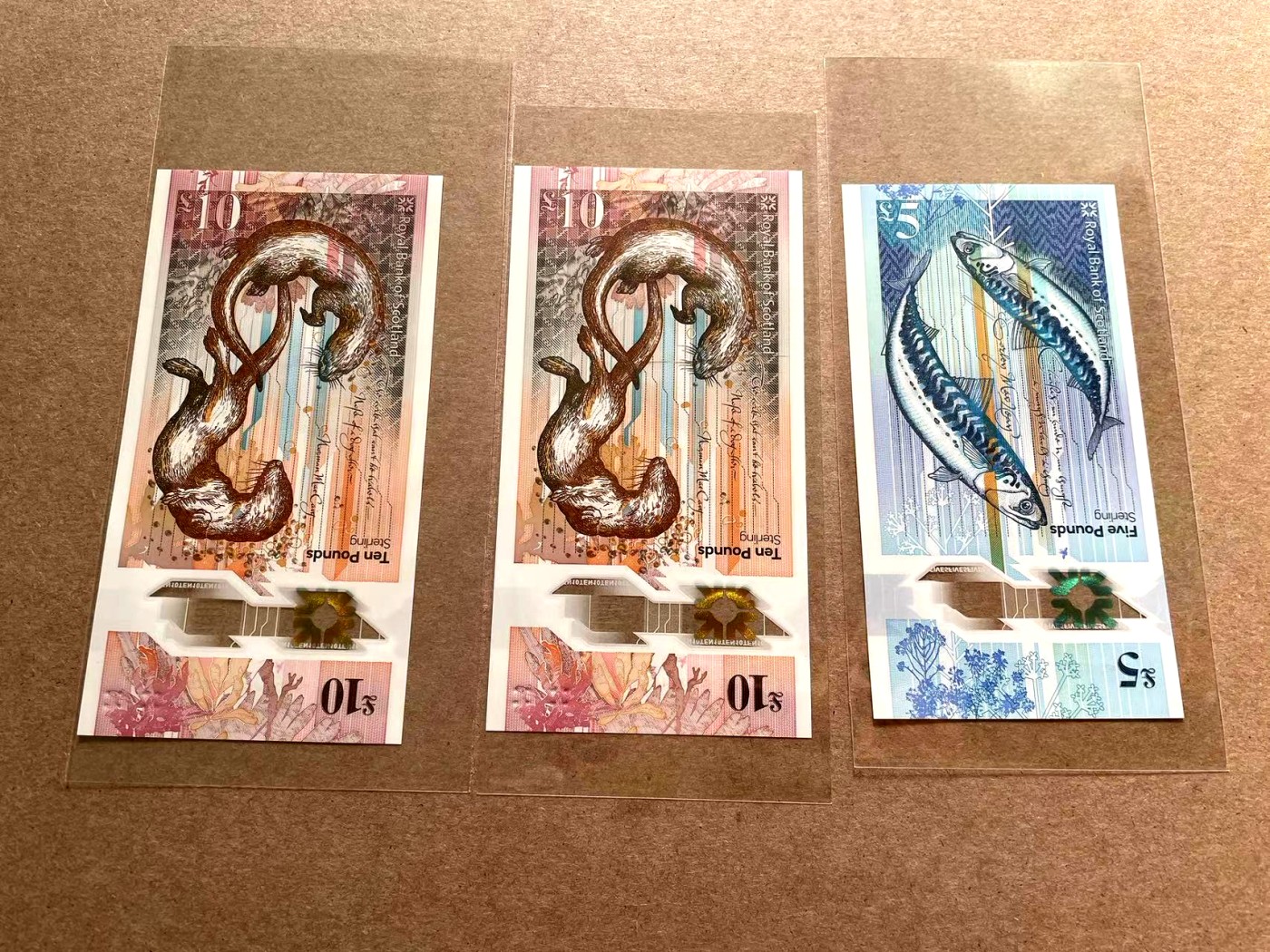 【Blue Auction】✨世界纸币精拍第402期【精】 【一组3张 包含AA冠和补号 均无47 含88尾】苏格兰 2016年5-10镑 全新UNC