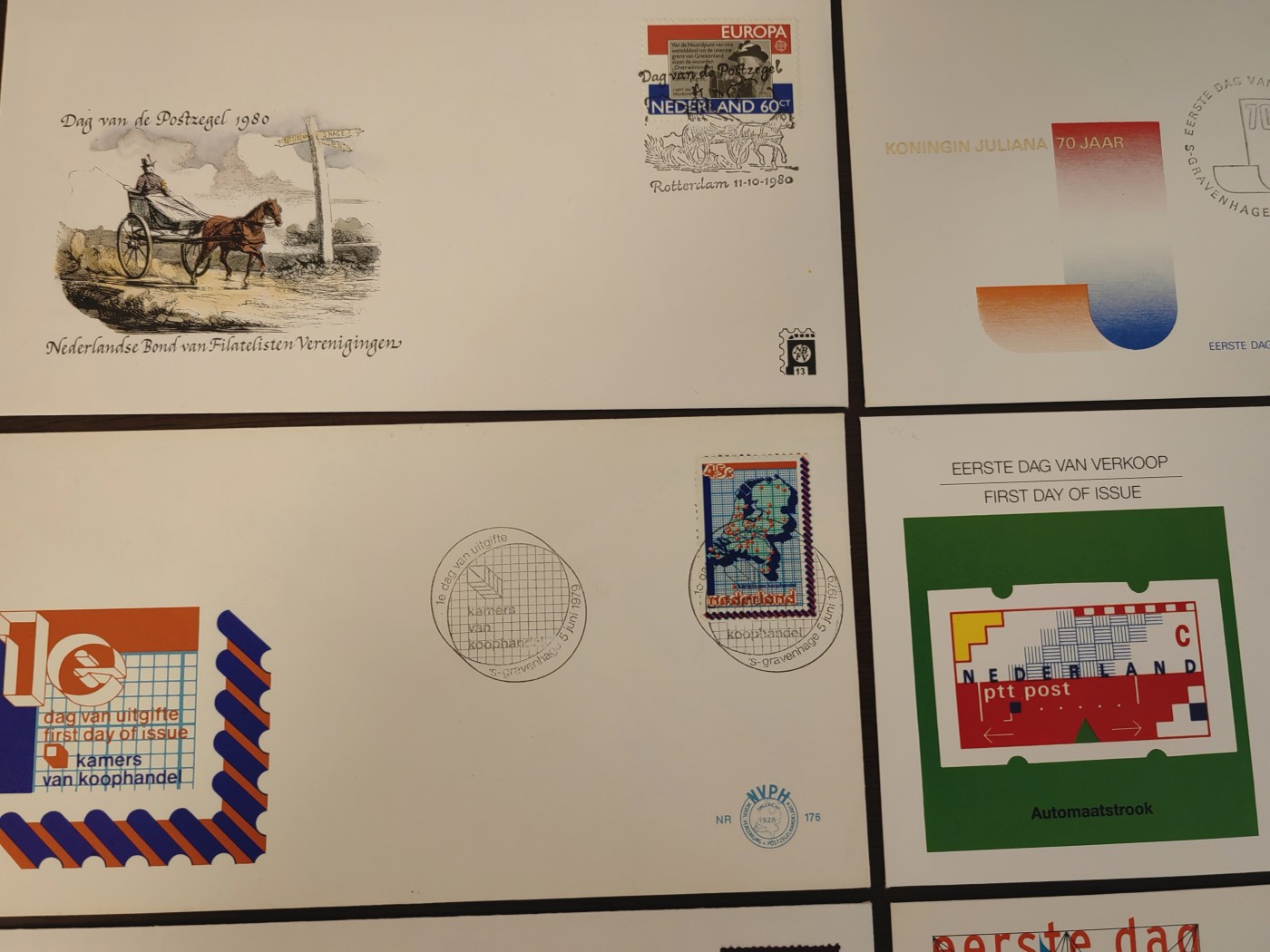 多国邮品🌞放大漏💥🔥💥组合专场 第③⑤场 荷兰国70-80年代首日封（7件）
