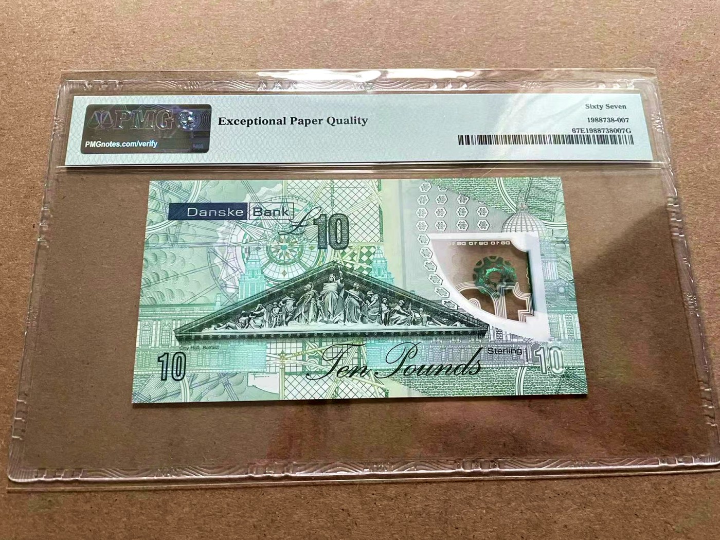 【Blue Auction】✨世界纸币精拍第402期【精】 北爱尔兰 2017年10镑 PMG67EPQ 