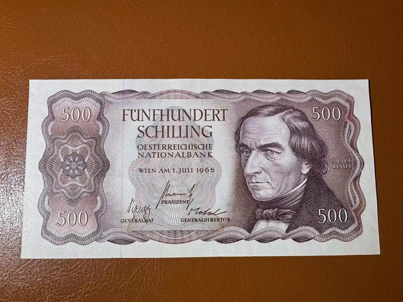【Blue Auction】✨世界纸币精拍第402期【精】 奥地利 1965年500先令 AU品相