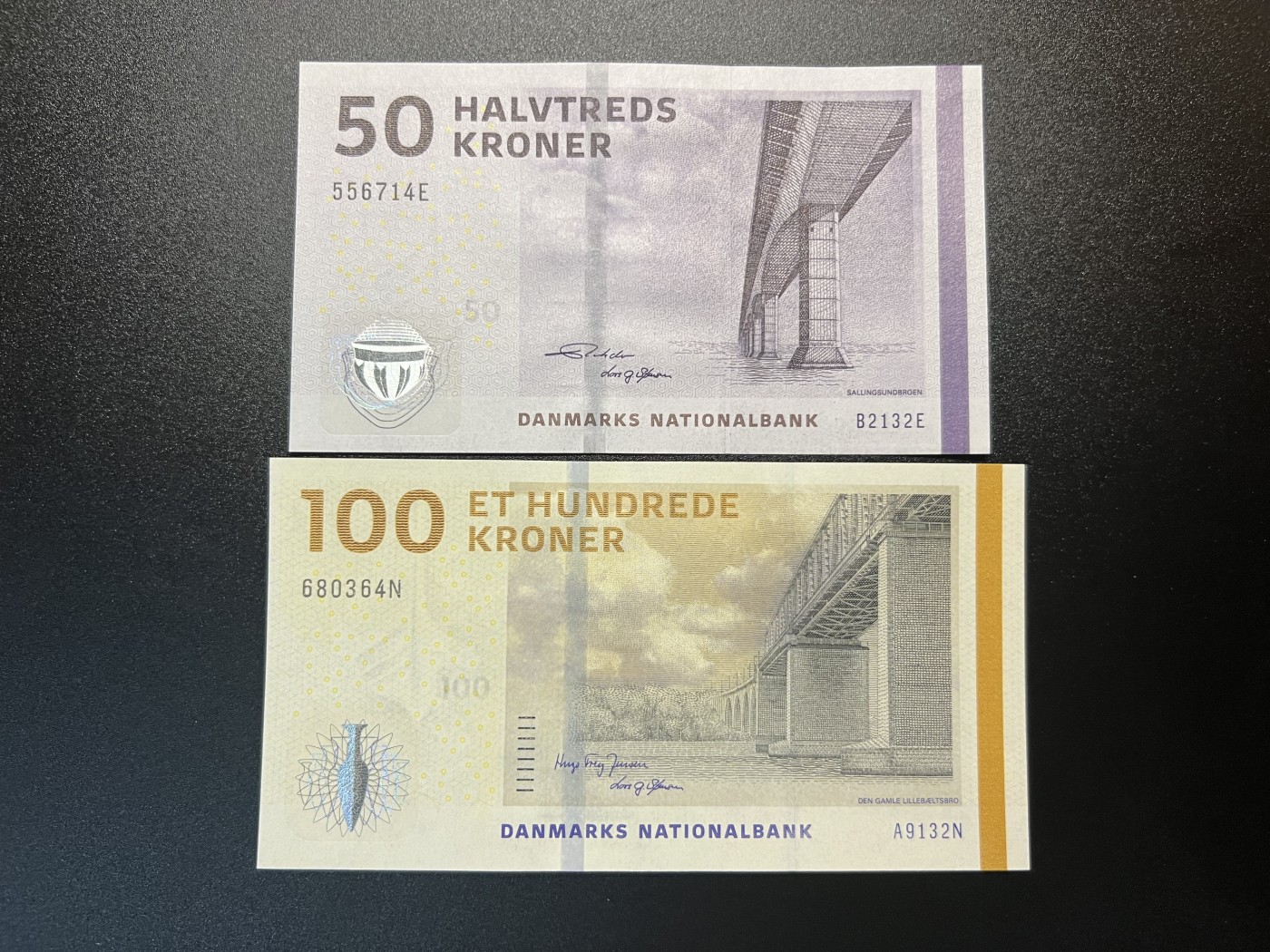 🌗乐淘淘世界纸币拍卖 第32期 🌓 丹麦2009年纸币 50/100克朗 全新UNC