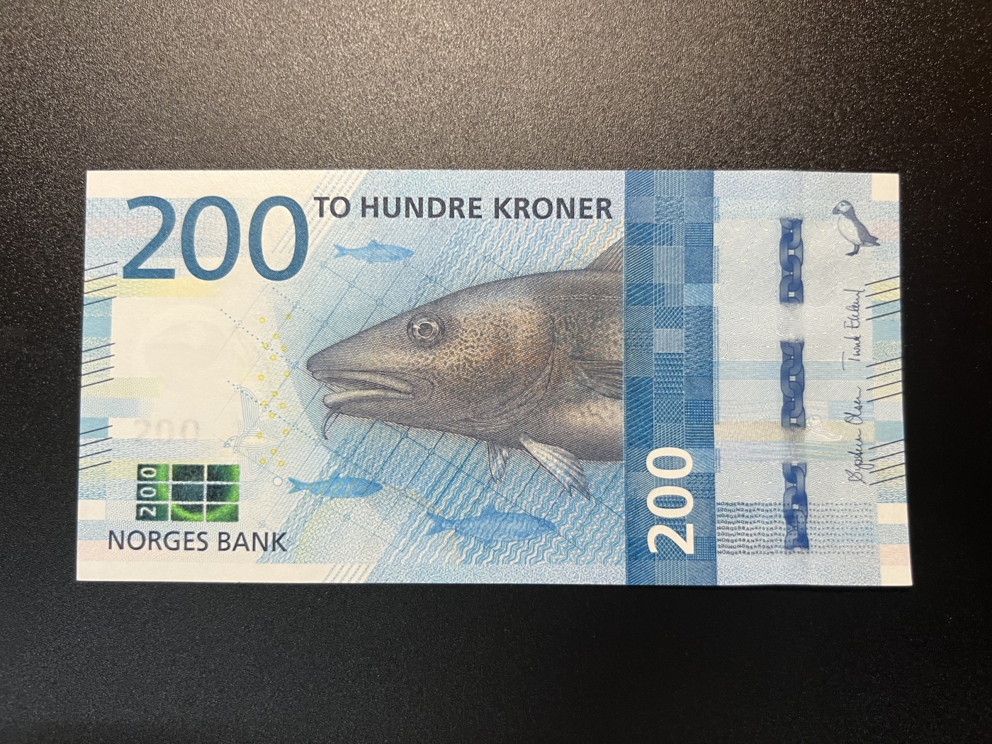 🌗乐淘淘世界纸币拍卖 第32期 🌓 【2202436198】挪威2016年纸币 200克朗 全新UNC