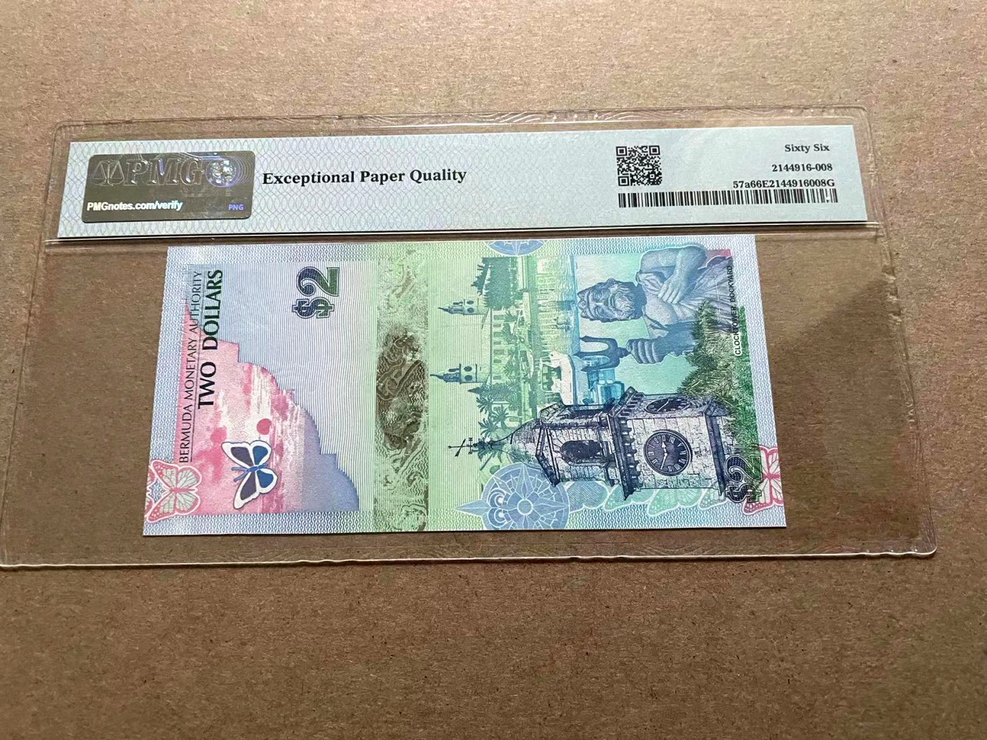 【Blue Auction】✨世界纸币精拍第402期【精】 【获奖钞 洋葱冠 无47】百慕大 2009年2元 PMG66EPQ 