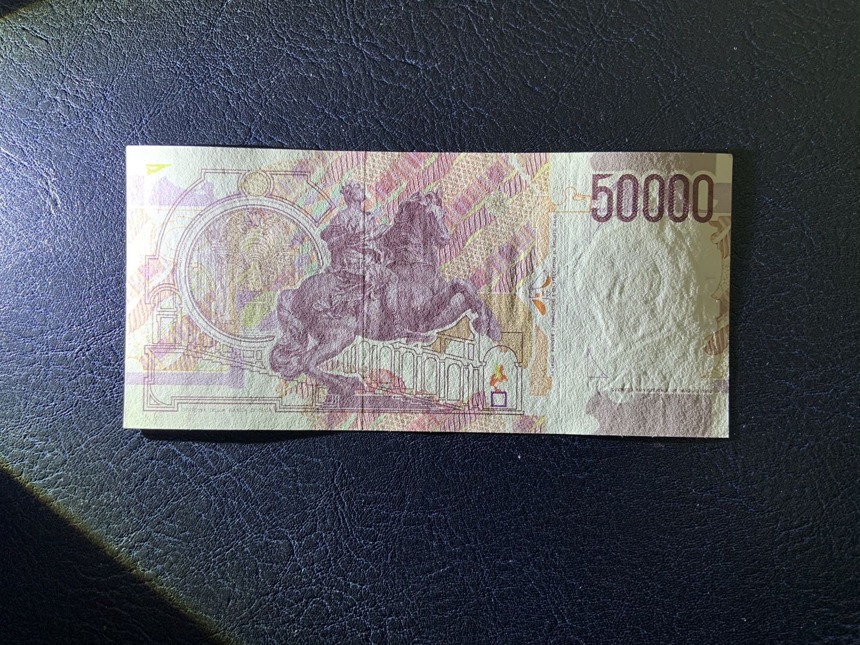 收藏联盟Quantum Auction 第309期拍卖  意大利1992年50000里拉 品相UNC 细节如图