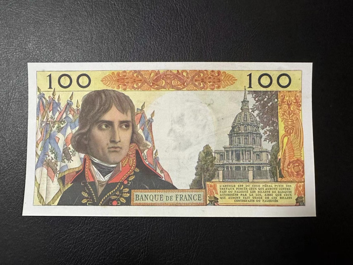 【Blue Auction】✨世界纸币精拍第402期【精】 法国 1962年100新法郎 拿破仑 AU