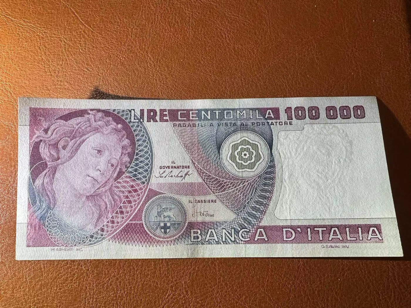 【Blue Auction】✨世界纸币精拍第402期【精】 意大利 1978年10万里拉 XF-AU