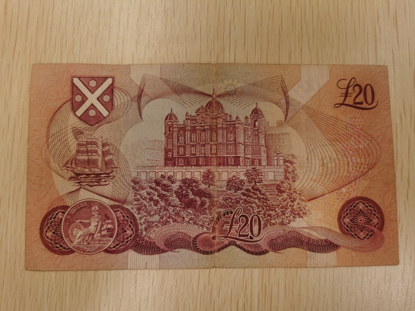 Inmortal auction 旧钞场（本期全旧品相） 苏格兰20，1982，旧