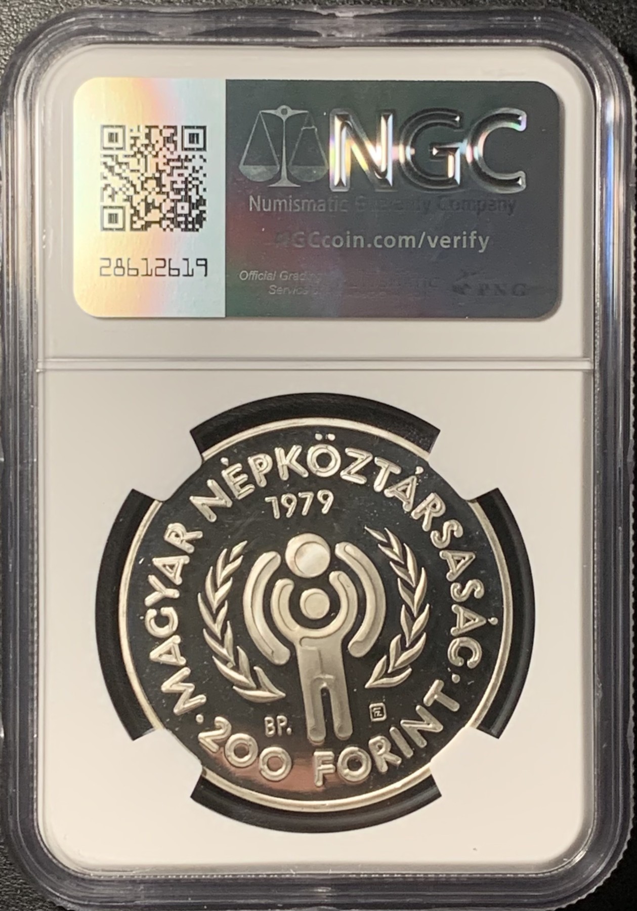 紫瑗钱币——第331期拍卖 匈牙利 1979年 国际儿童年 200福林 银币 NGC PR69 UC