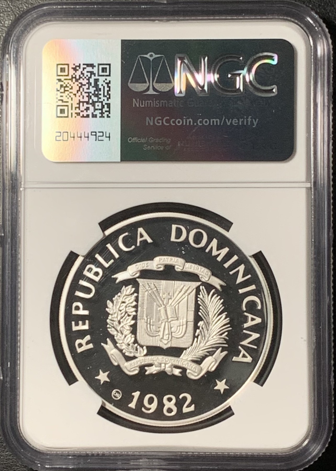 紫瑗钱币——第331期拍卖 多米尼加共和国 1982年 国际儿童年 10比索 银币 NGC PR69 UC