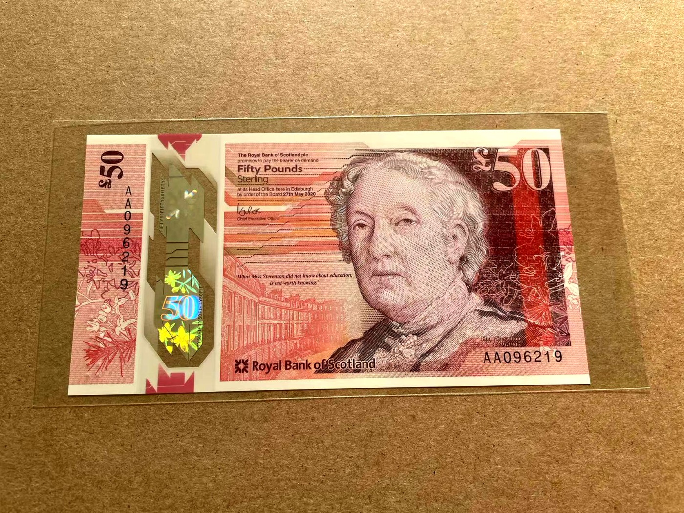 【Blue Auction】✨世界纸币精拍第402期【精】 【AA无47】苏格兰 2020年50镑 全新UNC