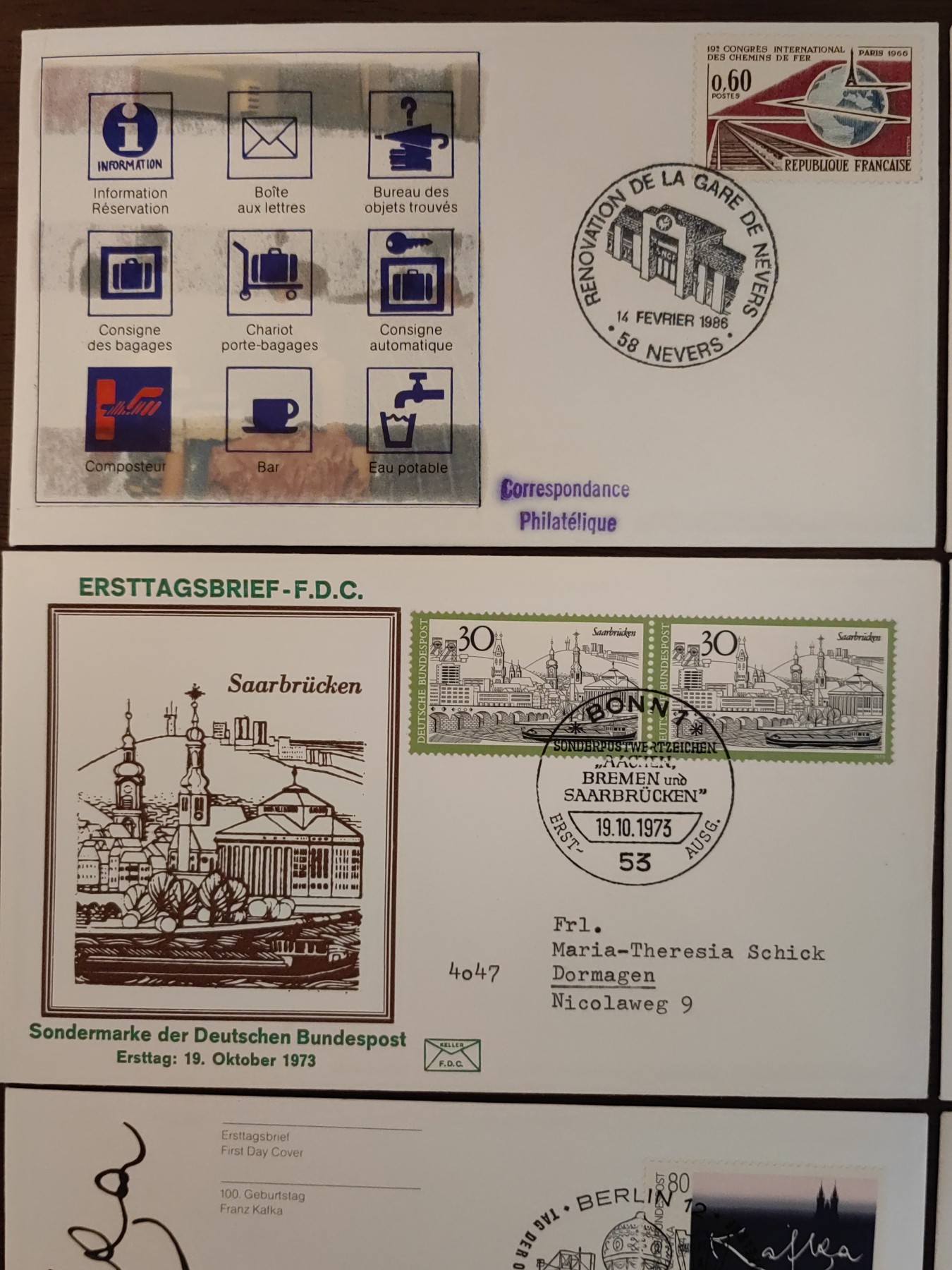 多国邮品🌞放大漏💥🔥💥组合专场 第③⑤场 法国德国50-80年代首日封（6件 其中谷物女神图案有小掉皮）