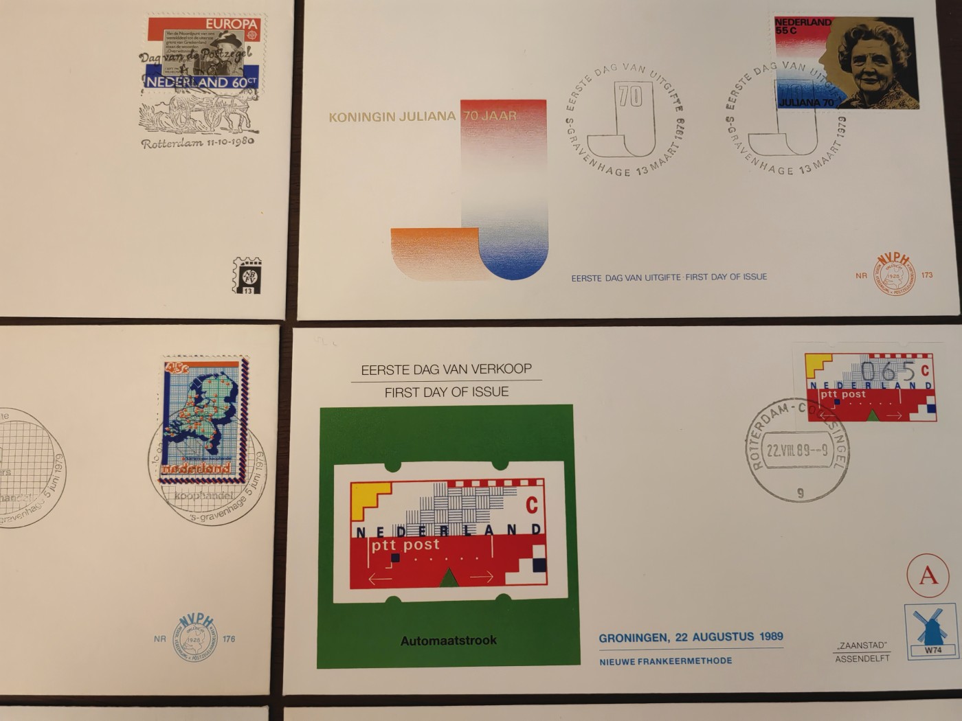 多国邮品🌞放大漏💥🔥💥组合专场 第③⑤场 荷兰国70-80年代首日封（7件）