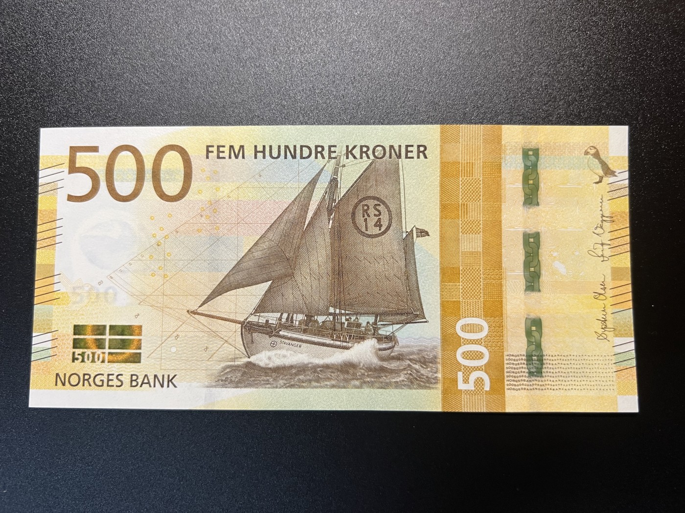 🌗乐淘淘世界纸币拍卖 第32期 🌓 【5101202726】挪威2018年纸币 500克朗 救援船 全新UNC