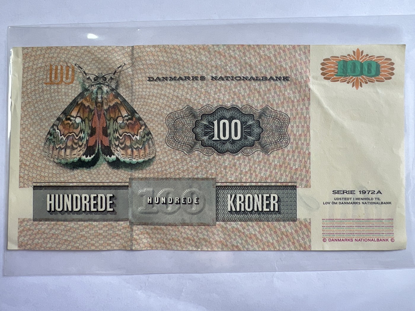 第477期 纸币专场 （无押金，捡漏，全场50包邮，偏远地区除外，接收代拍业务） 丹麦72年100g朗