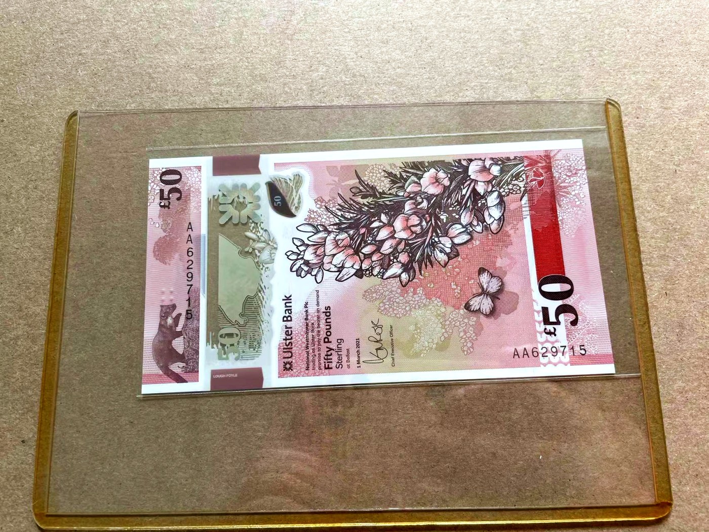 【Blue Auction】✨世界纸币精拍第402期【精】 【AA冠】北爱尔兰 2021年50镑 全新UNC