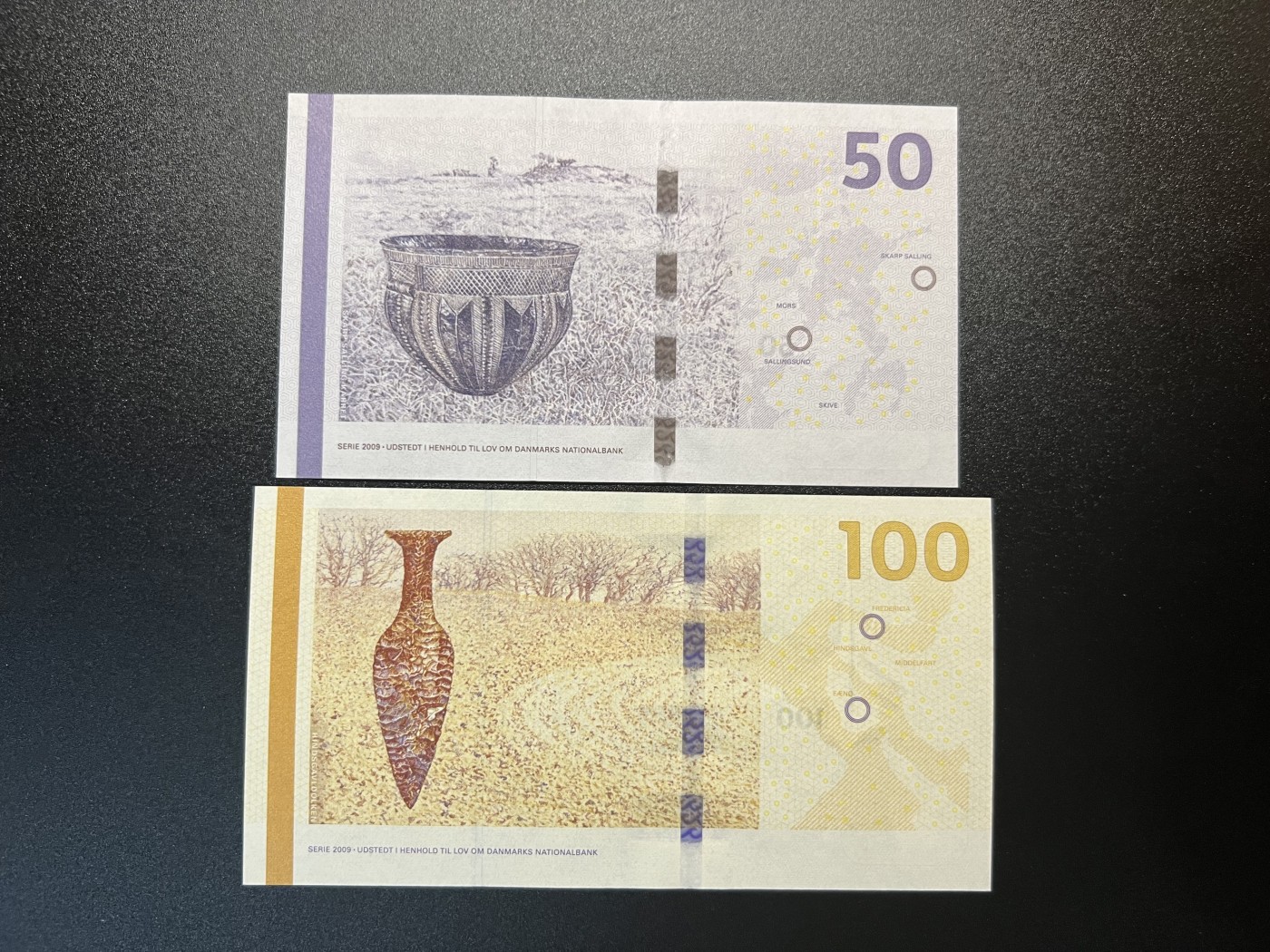 🌗乐淘淘世界纸币拍卖 第32期 🌓 丹麦2009年纸币 50/100克朗 全新UNC