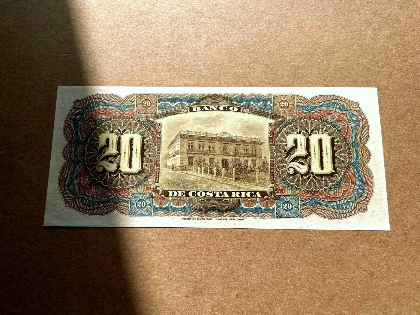 【Blue Auction】✨世界纸币精拍第402期【精】 哥斯达黎加 1901-08年20克朗 ABNC出品 雕刻精美 大票幅 矿工 大场景 全新UNC