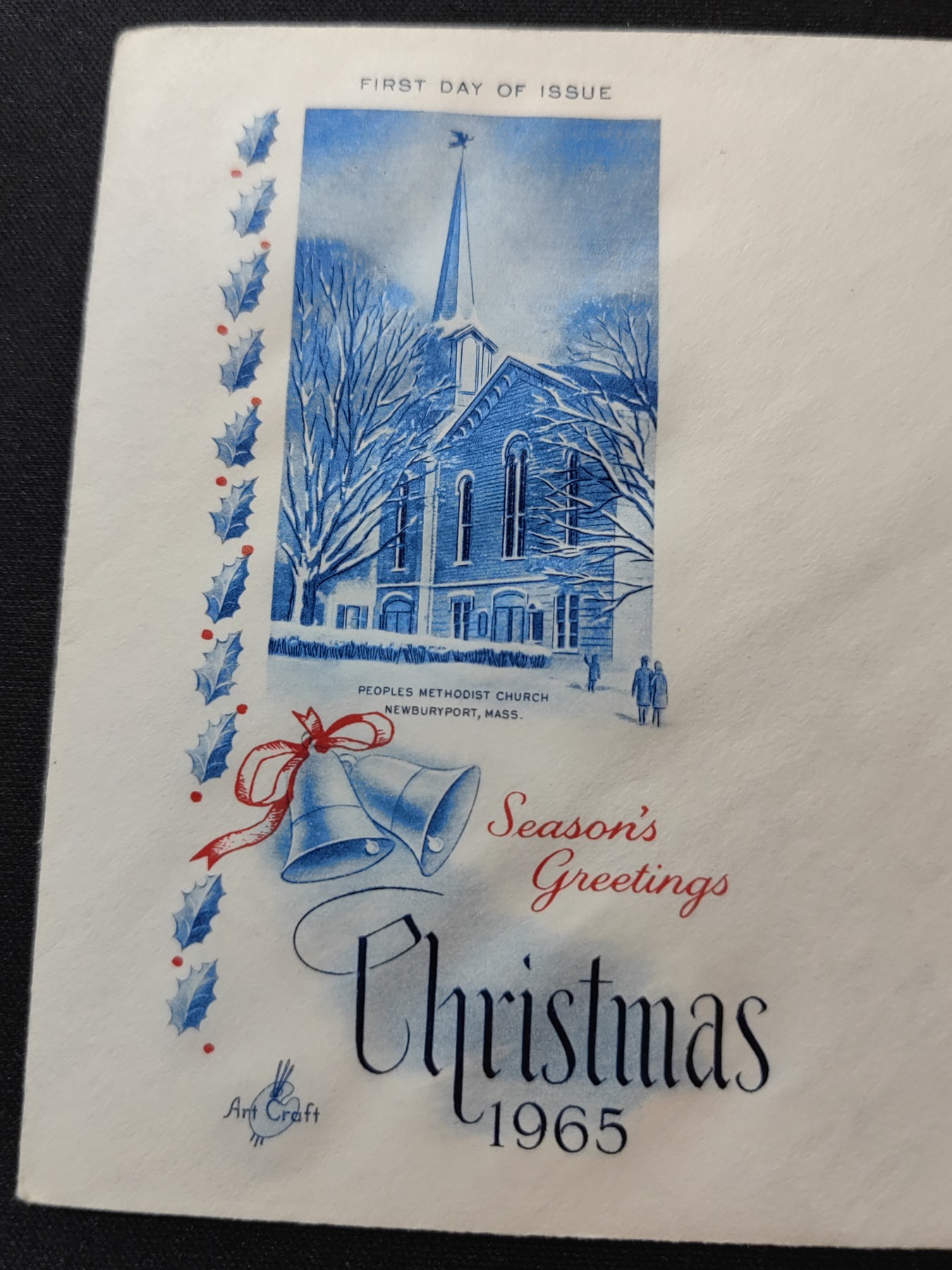 多国邮品🔥💥🔥💥🔥💥（拍卖）专场 第③⑥场 美国1965年 圣诞节首日封（凹凸英文印刷）