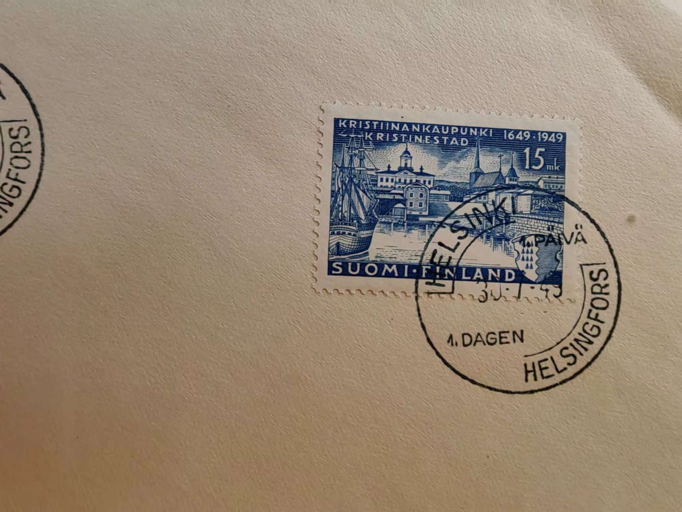 多国邮品🔥💥🔥💥🔥💥（拍卖）专场 第③⑥场 芬兰1949年 克里斯汀内斯特 基督教城市建立300周年