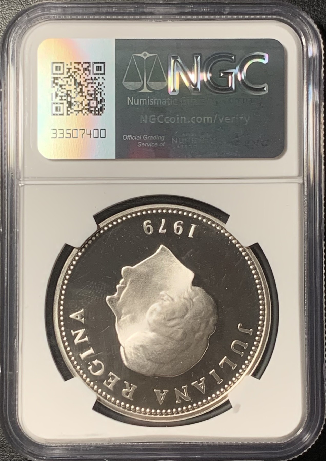 紫瑗钱币——第331期拍卖 荷属安的列斯 1979年 国际儿童年 25盾 银币 NGC PR68 UC