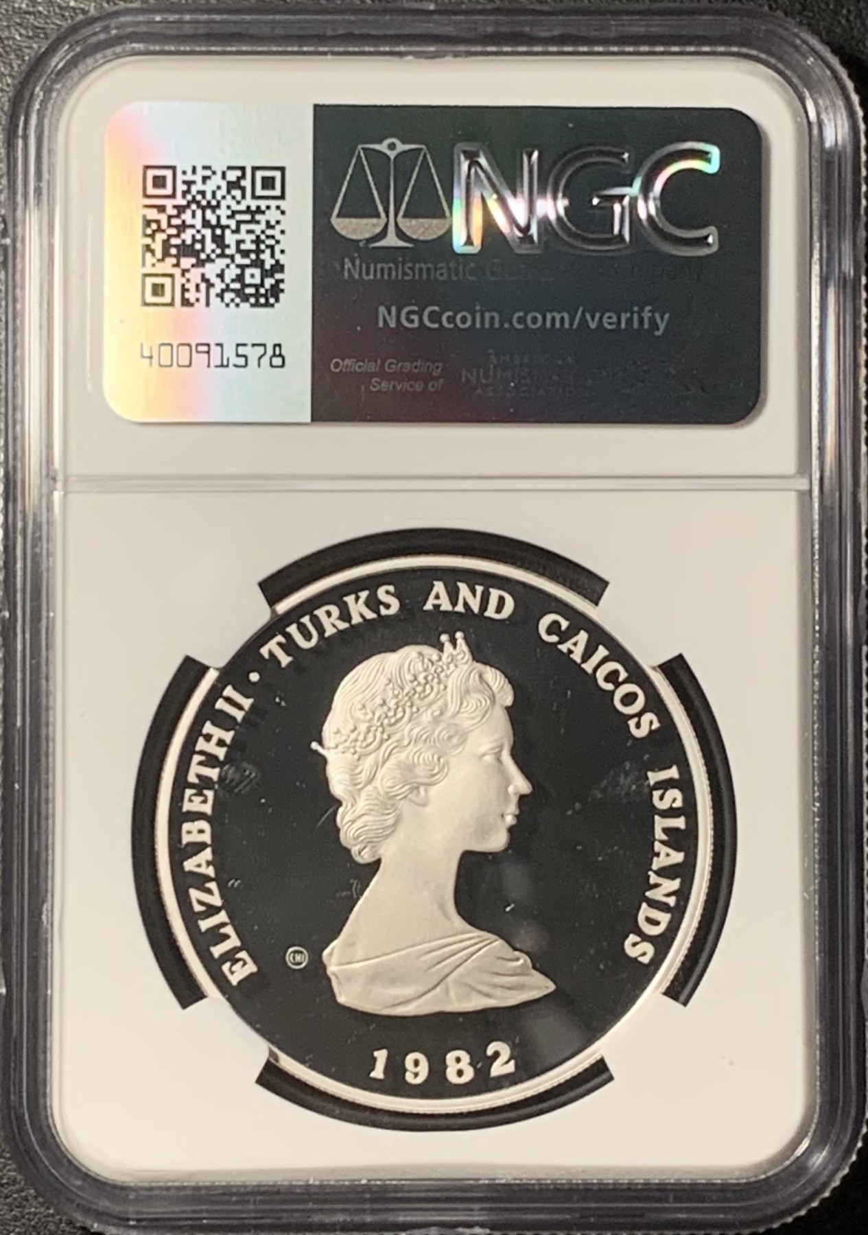 紫瑗钱币——第331期拍卖 特克斯与凯恩斯 1982年 国际儿童年 10克朗 银币 NGC PR69 UC