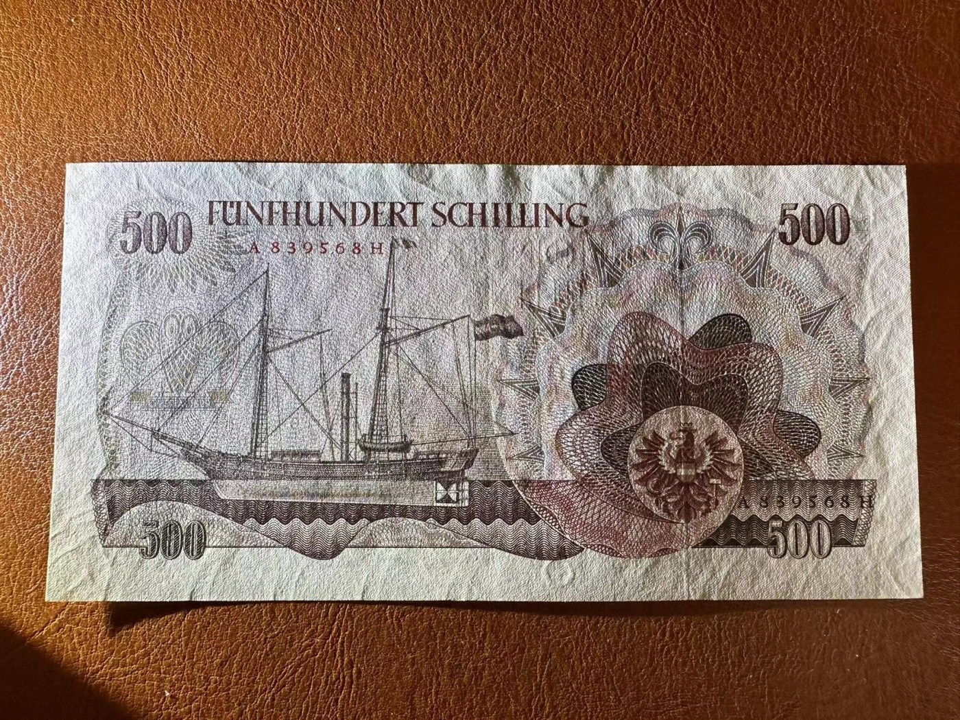 【Blue Auction】✨世界纸币精拍第402期【精】 奥地利 1965年500先令 AU品相