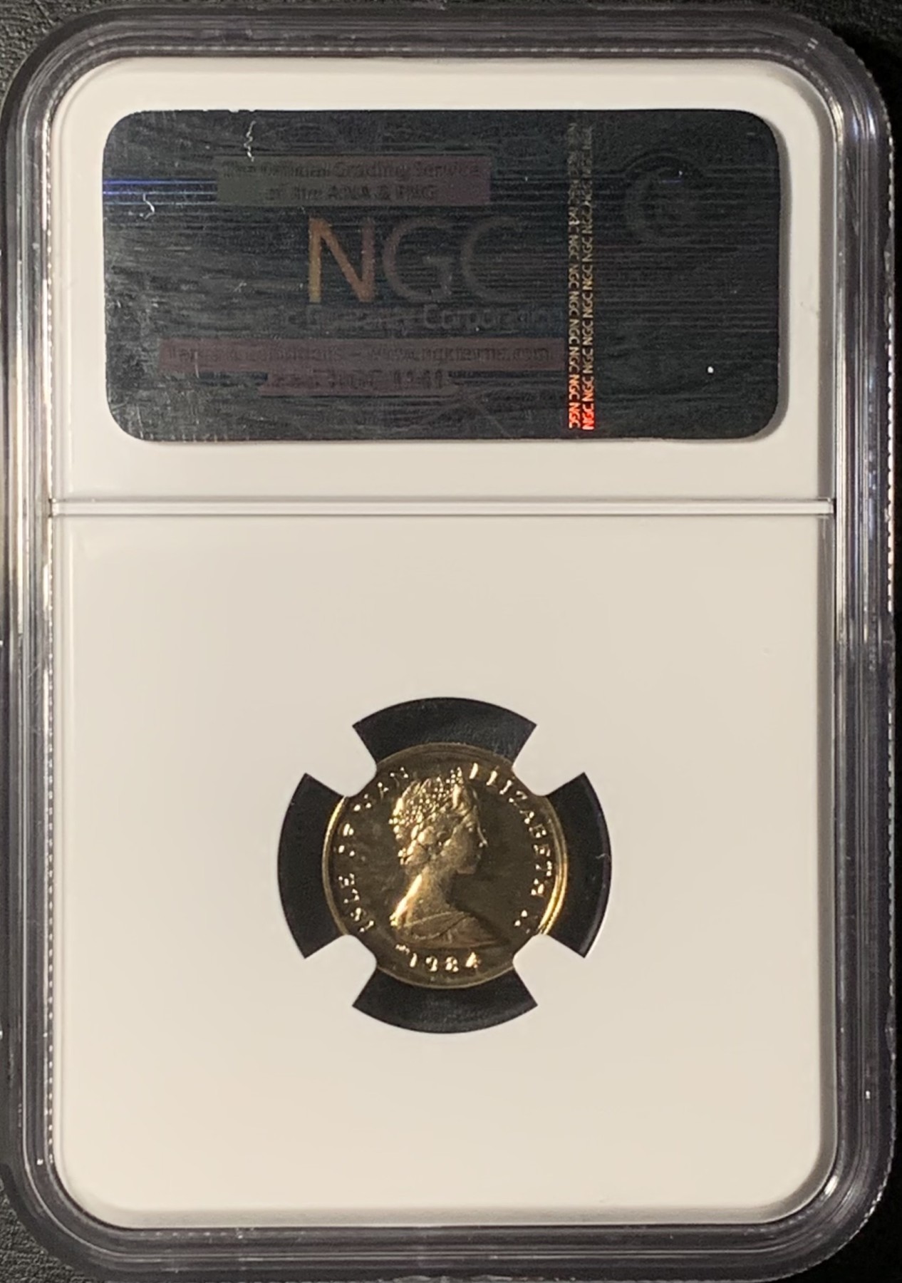紫瑗钱币——第331期拍卖 马恩岛 1984年 伊丽莎白二世 海神 1/10盎司 金币 NGC PR70 UC 满分