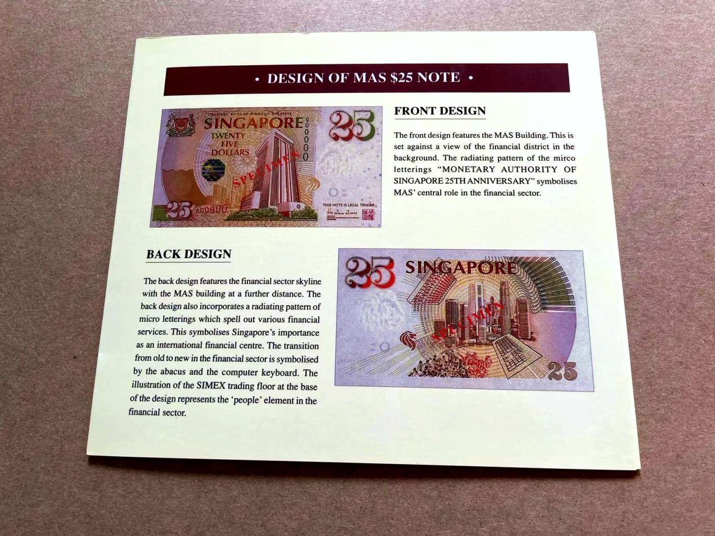 【Blue Auction】✨世界纸币精拍第402期【精】 【原装带册无47】新加坡 1996年25元 纪念钞 全新UNC