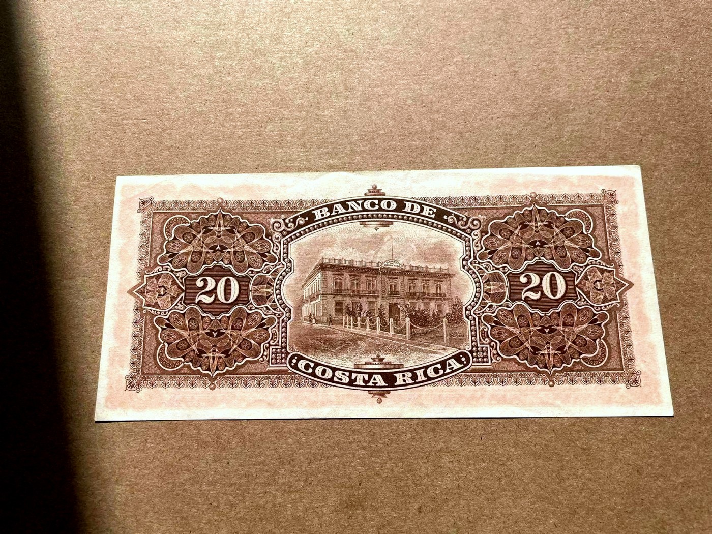 【Blue Auction】✨世界纸币精拍第402期【精】 哥斯达黎加 1906年20克朗 UNC- W&S出品 设计精美 大票幅 