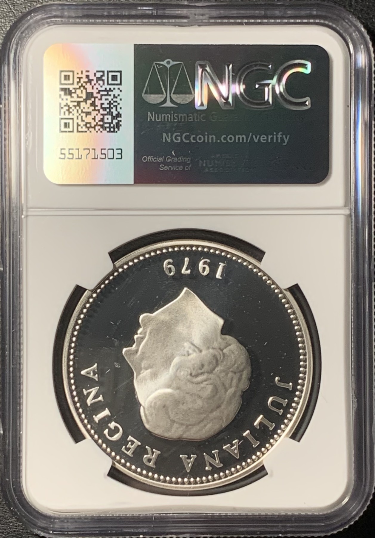 紫瑗钱币——第331期拍卖 荷属安的列斯 1979年 国际儿童年 25盾 银币 NGC PR69 UC