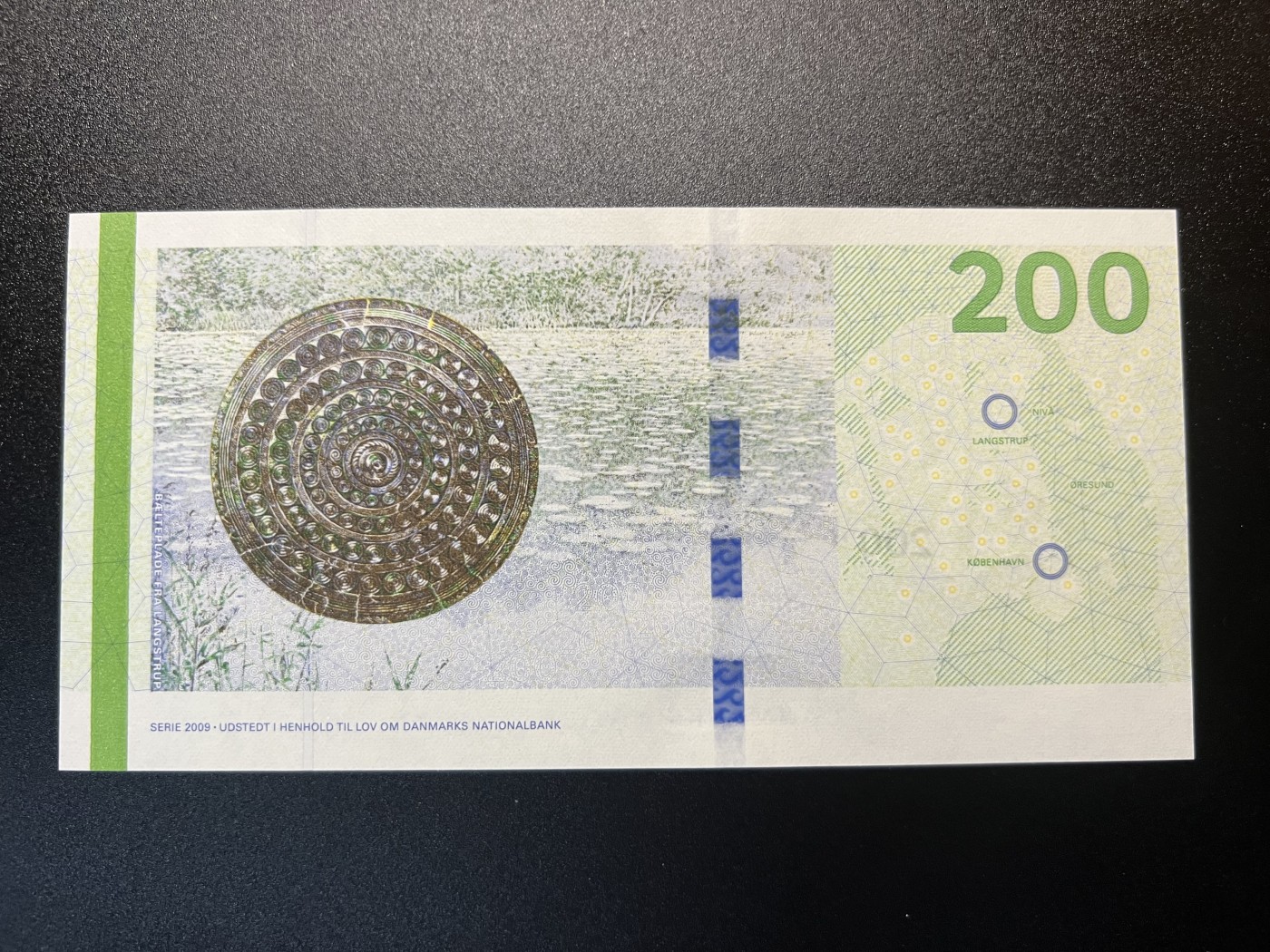 🌗乐淘淘世界纸币拍卖 第32期 🌓 【B1162K 565098K】丹麦2009年纸币 200克朗 长号无47 全新UNC