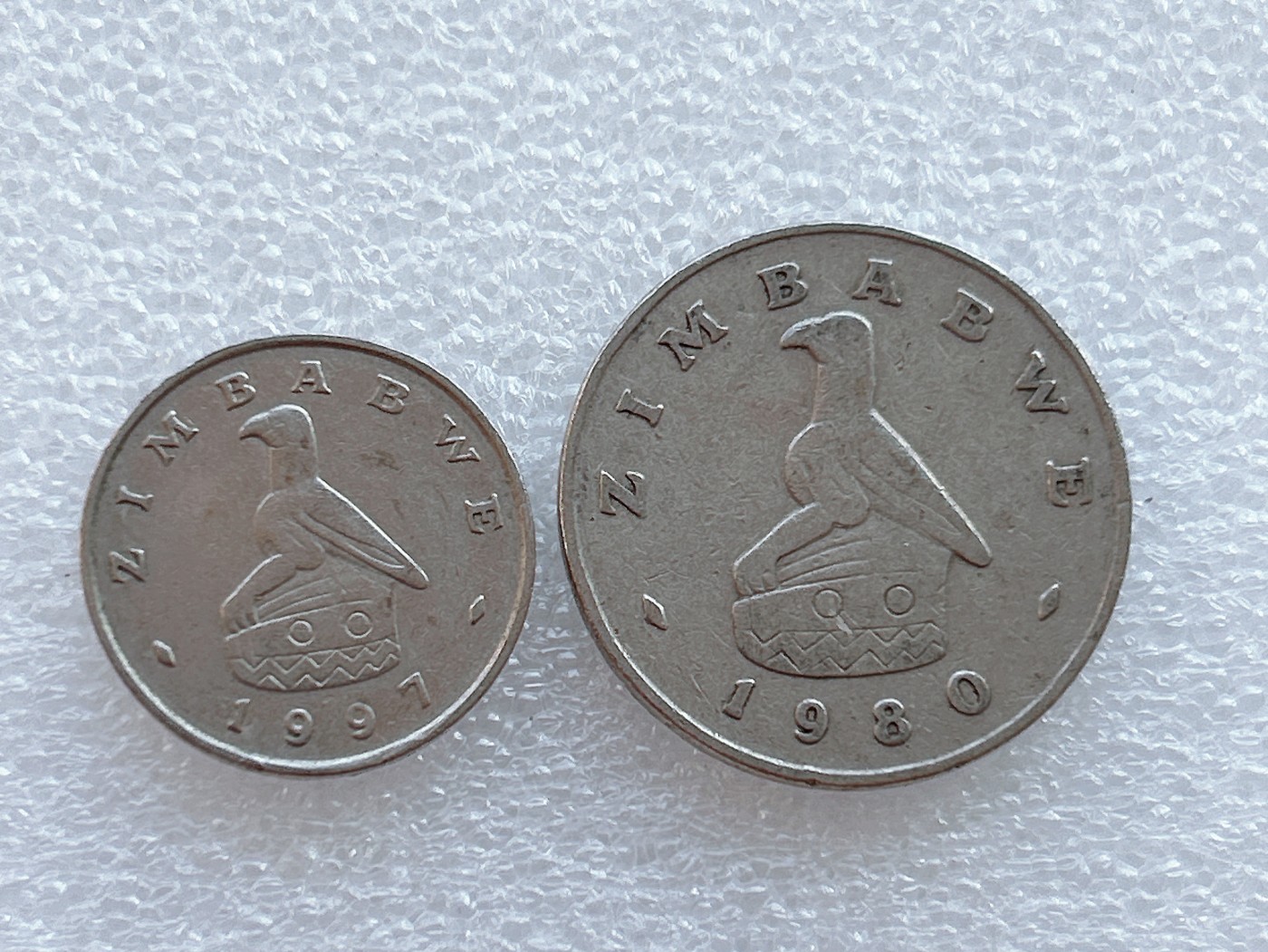 全场一元起拍 世界钱币散币、银币专场 第45期 津巴布韦10、50分硬币2枚