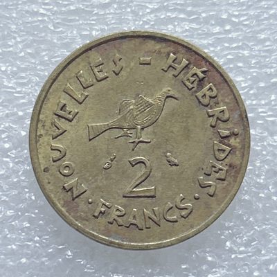 全场一元起拍 世界钱币散币、银币专场 第45期 法属新赫布里底1970年2法郎 鸟