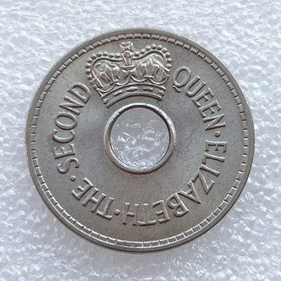 全场一元起拍 世界钱币散币、银币专场 第45期 - 1965年斐济1便士圆孔硬币