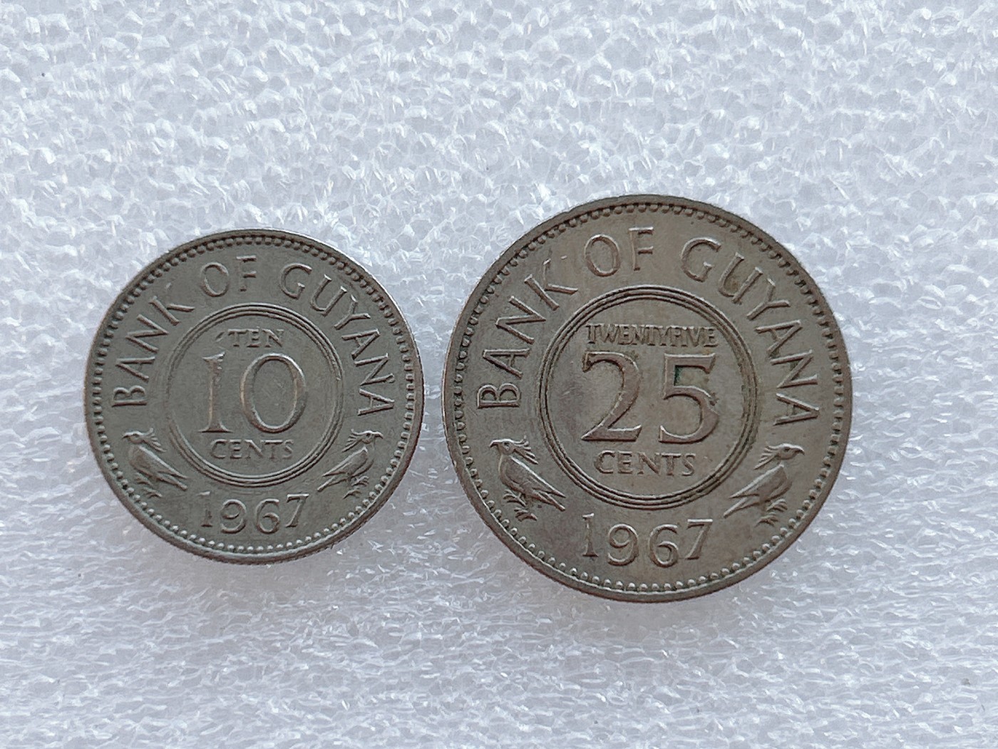 全场一元起拍 世界钱币散币、银币专场 第45期 1967年圭亚那硬币2枚