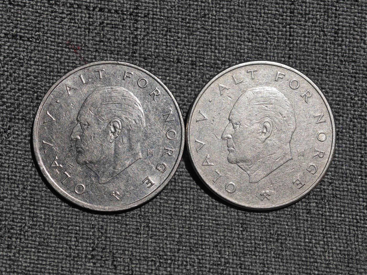 外国硬币收藏店第4期 挪威70年皇冠1克朗2枚