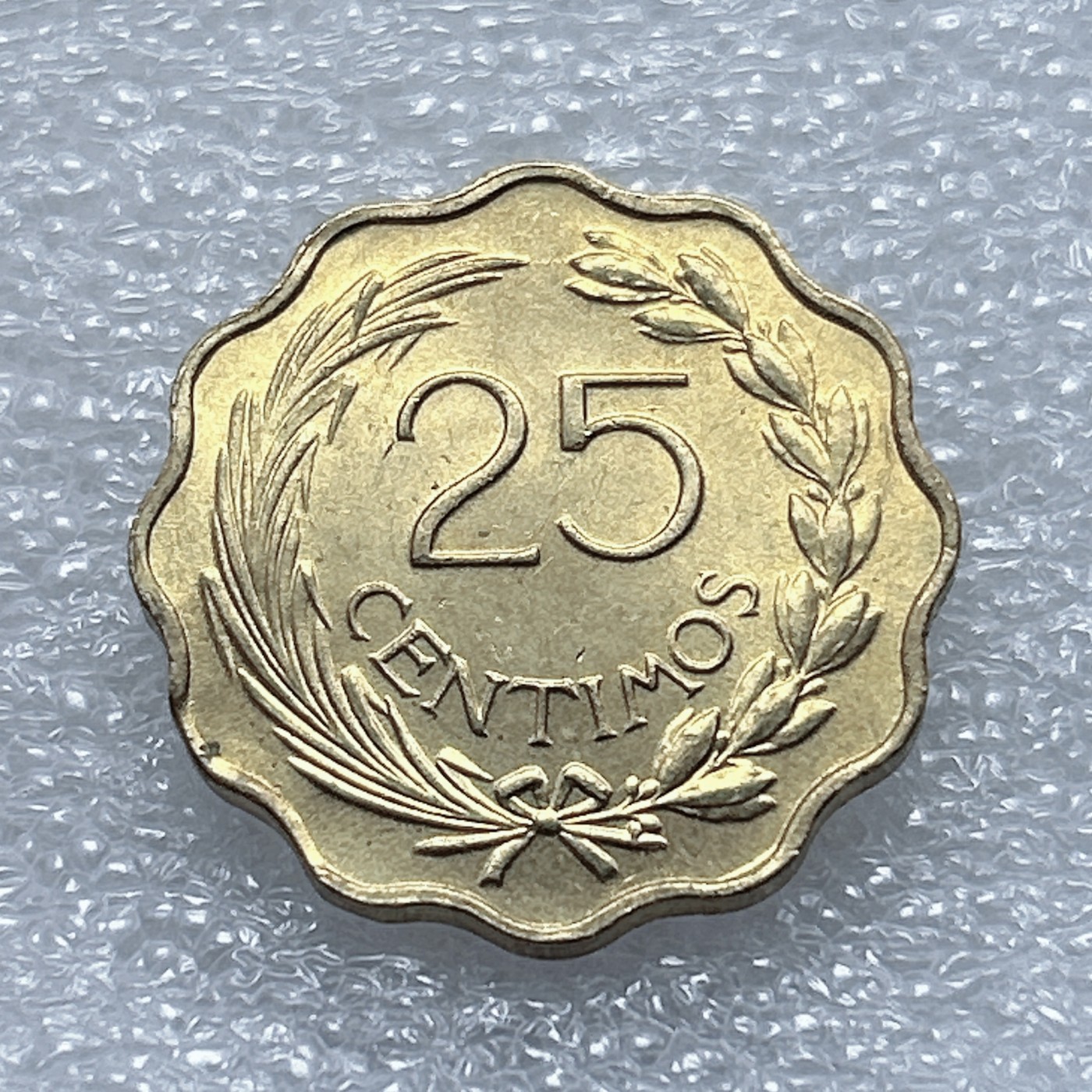 全场一元起拍 世界钱币散币、银币专场 第45期 1953年巴拉圭自由帽狮子王25分铝青铜币 原光美品