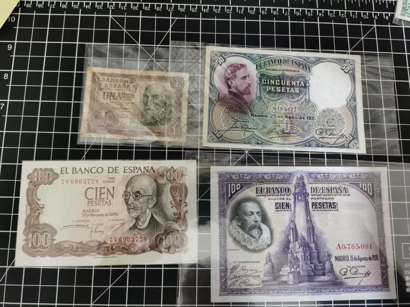 Inmortal auction 旧钞场（本期全旧品相） 西班牙4张，旧