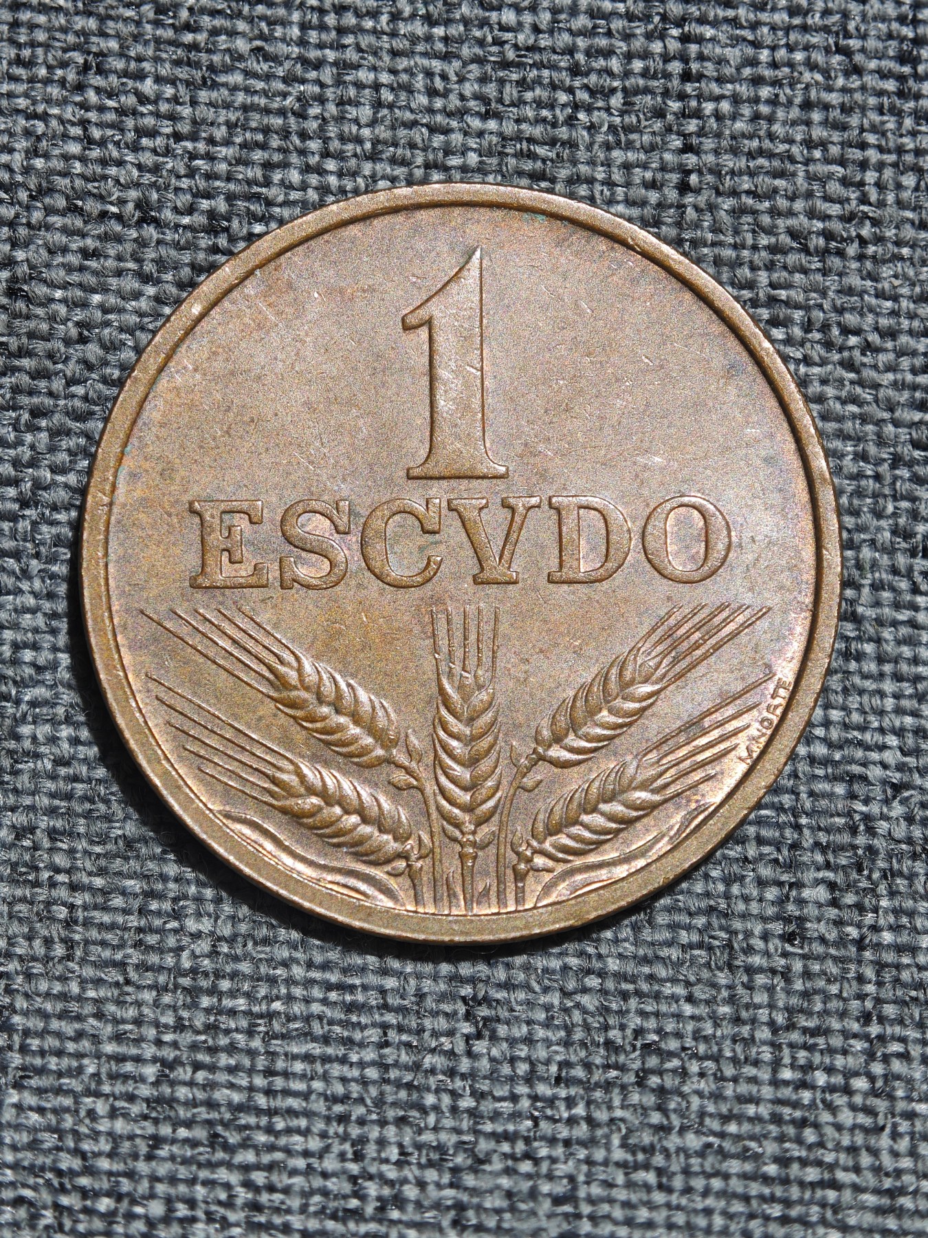 外国硬币收藏店第4期 葡萄牙1971年1埃斯库多大铜币