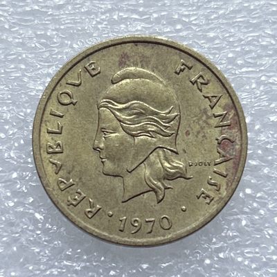 全场一元起拍 世界钱币散币、银币专场 第45期 法属新赫布里底1970年2法郎 鸟