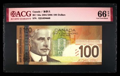 加拿大旅行版纸币全套