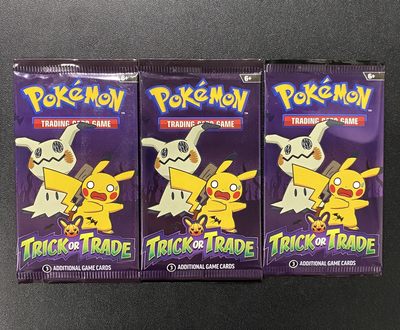 日漫专场 - Pokemon TCG 万圣节限定卡包 3包全新未拆封
