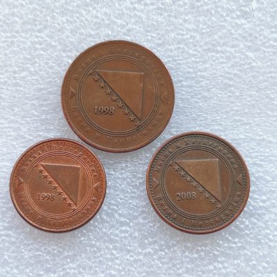 全场一元起拍 世界钱币散币、银币专场 第45期 波黑1998--2008年10-20-50芬尼硬币3枚