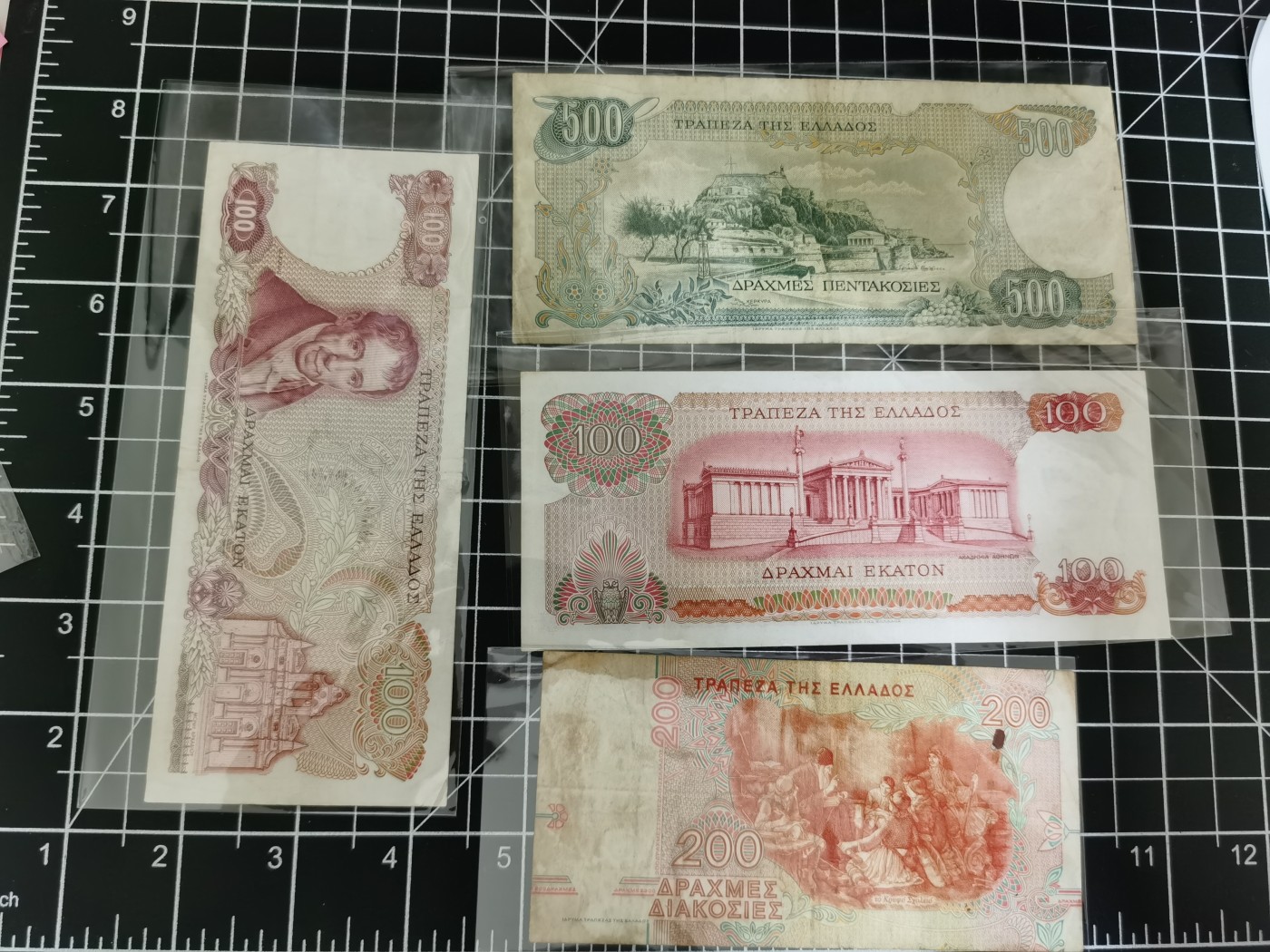 Inmortal auction 旧钞场（本期全旧品相） 希腊4张，旧