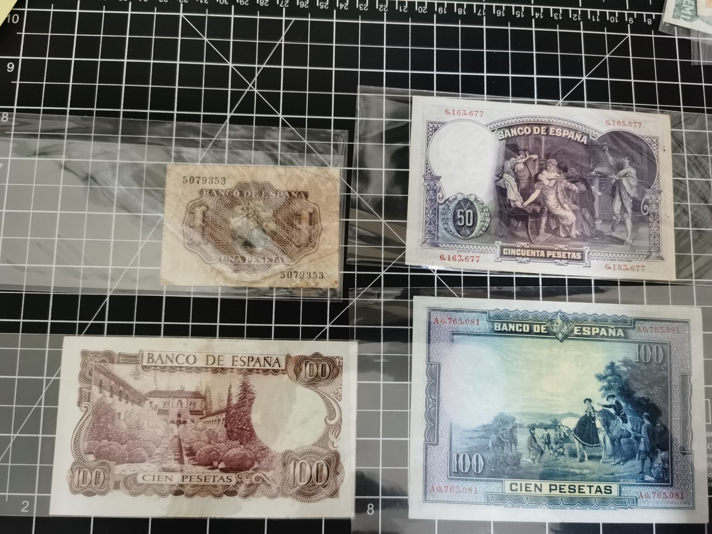 Inmortal auction 旧钞场（本期全旧品相） 西班牙4张，旧