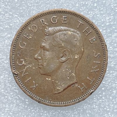 全场一元起拍 世界钱币散币、银币专场 第45期 新西兰1952年1便士铜币 乔六