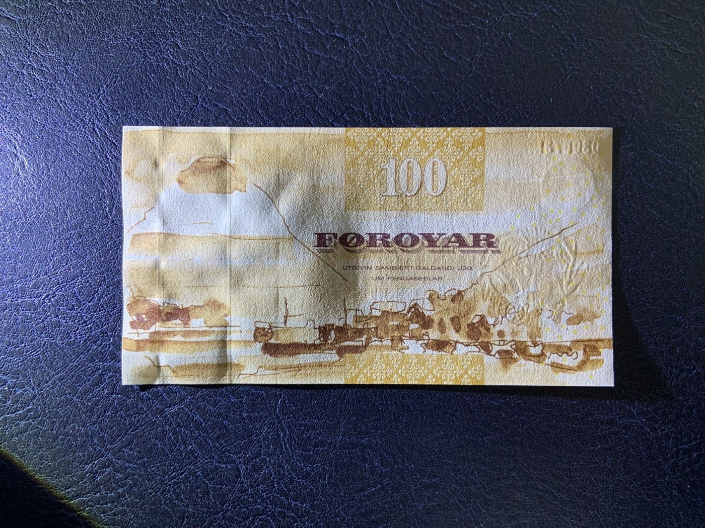 收藏联盟Quantum Auction 第309期拍卖  法罗群岛2003年100克朗 品相全新UNC 细线初版 票面印痕为正常工艺
