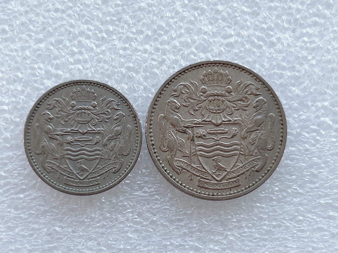 全场一元起拍 世界钱币散币、银币专场 第45期 1967年圭亚那硬币2枚